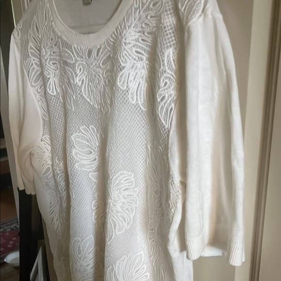 Loft sheer embroidered Women's Top - Picture 9 of 9